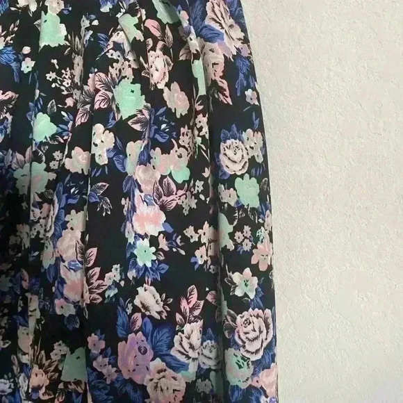 ASOS  Floral Print Long Sleeves Tie Front Wrap Blazer Cutout Dress, Size 10 - Picture 12 of 13